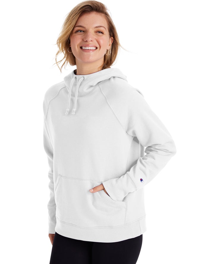 Champion Hoodie Dames - Wit - Powerblend ( 795360-AYO )